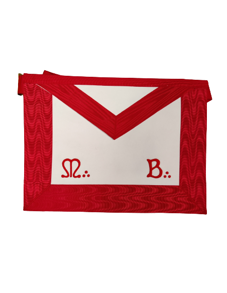 Tablier Maître Maçon M.B. REAA (Rite Ecossais Ancien et Accepté) Cuir GLFF ( Grande Loge féminine de France)