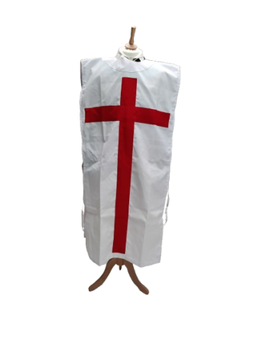 CHLAMYDE Blanche avec Croix Rouge