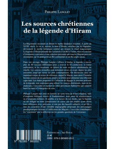 Les sources chrétiennes de la légende d’Hiram (Philippe Langlet) (vendu par Eosphoros)