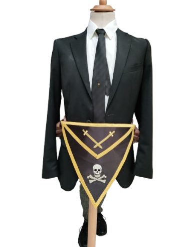 Tablier de Chevalier du Temple Réversible Satin