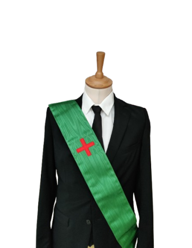 Baudrier de Chevalier du Temple Réversible avec Bijoux brodés