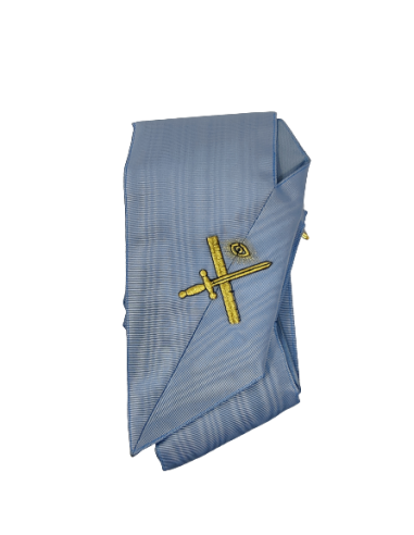 Sautoir / Collier d'Officier 1er Expert RF (Rite Français) brodé au nom de la Loge