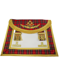 Tablier Passé Vénérable Maître RSE (Rite Standard d'Ecosse) Cuir
