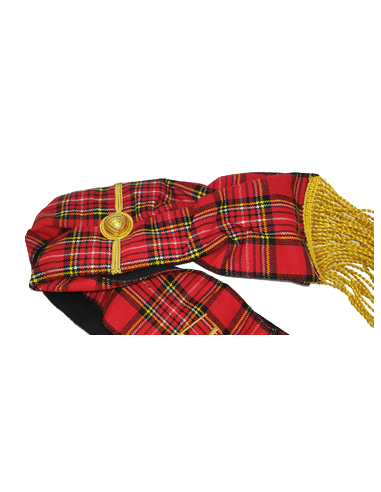 Baudrier ( Écharpe ) de Maître RSE (Rite Standard d'Ecosse) Brodé au nom de la Loge