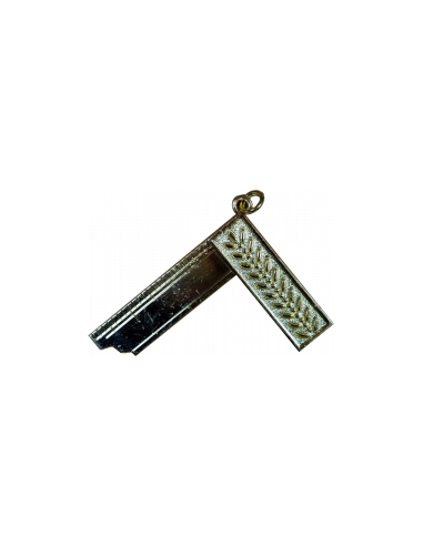 Bijou de Vénérable Maître (député Maître) Equerre Doré (1) Branche Assymétrique