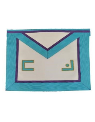 Tablier Cuir Maitre RAPMM (Rite Ancien Primitf Memphis Misraim)