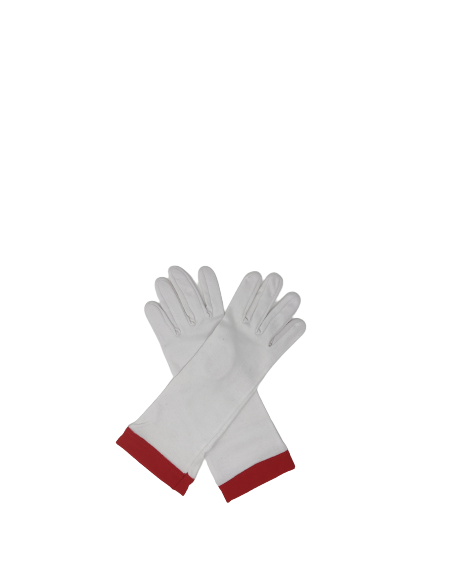 Gants Blancs coton CBCS (Chevalier Bienfaisant de la Cité Sainte)