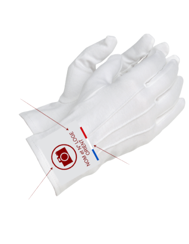 Gants Blancs Personnalisables (mini 25 P)