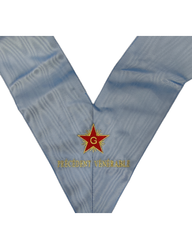 Collier / Sautoir de Précedent Vénérable RF (Rite Français)