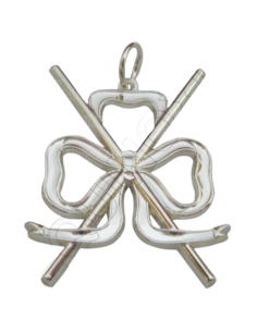 Bijou d'officier Directeur des Cérémonies R.E. ou Maréchal R.Y. Argent (Rite Emulation - York)